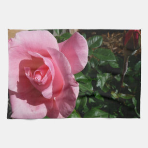 Linge De Cuisine Jardin floral de rose rose et bourgeon