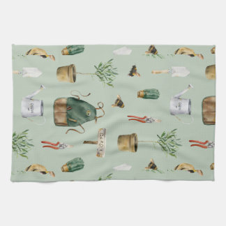 Linge De Cuisine Jardin inspiré, plantes, abeilles, nature extérieu