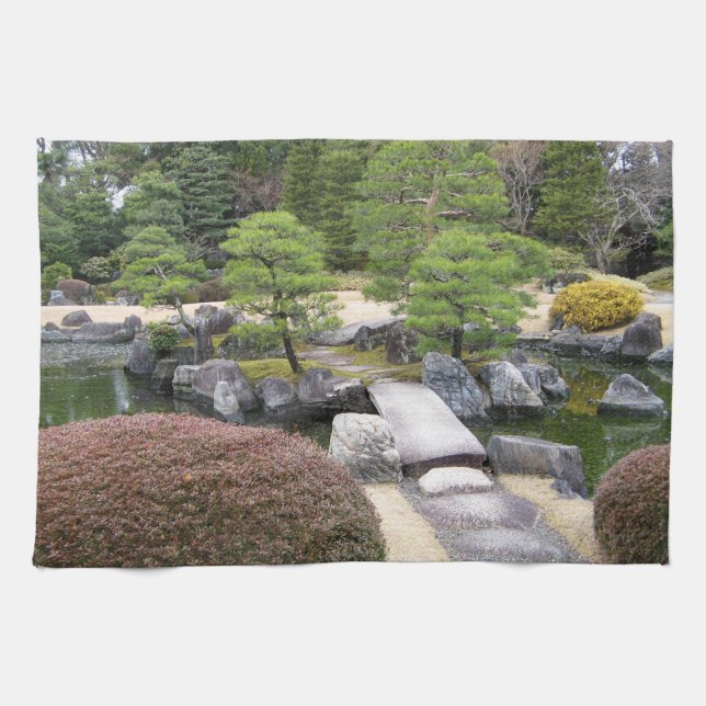 Linge De Cuisine Jardin japonais 日 本 庭 園 (Horizontal)