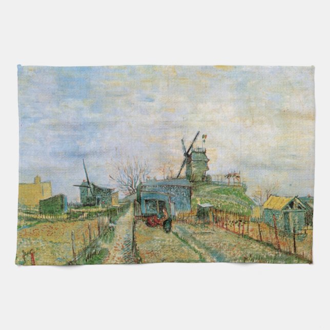 Linge De Cuisine Jardin végétal à Montmartre par Vincent van Gogh (Horizontal)