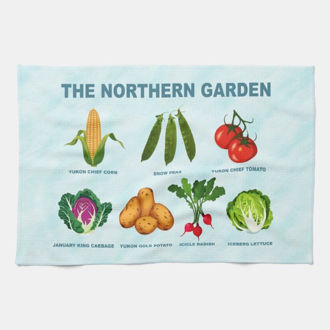 Linge De Cuisine Jardin végétal du Nord (Horizontal)