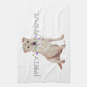 Linge De Cuisine Jaune Labrador Retriever Party