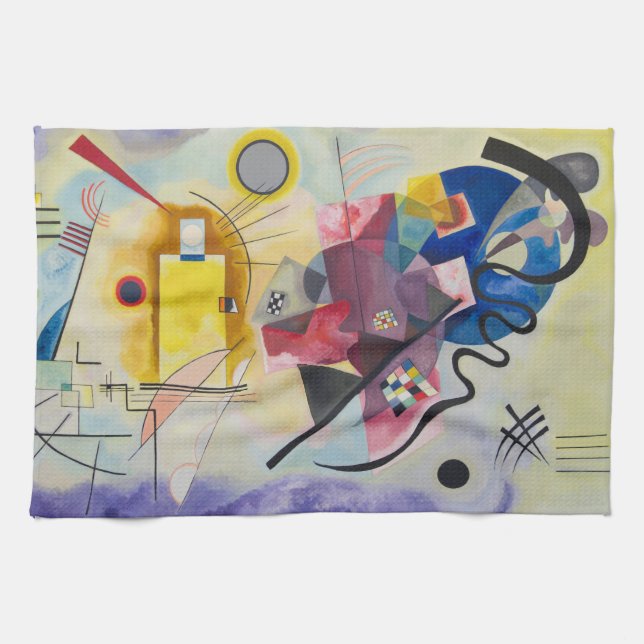 Linge De Cuisine Jaune, Rouge, Bleu par Wassily Kandinsky (Horizontal)