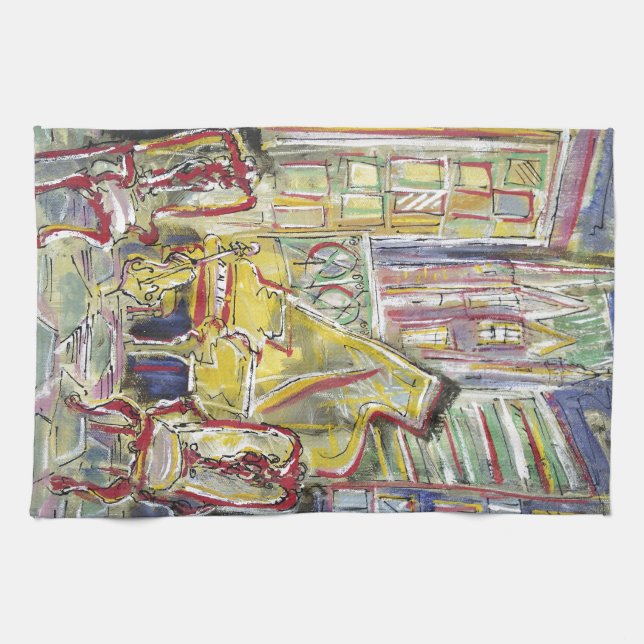 Linge De Cuisine Jaune, violoncelle (Horizontal)