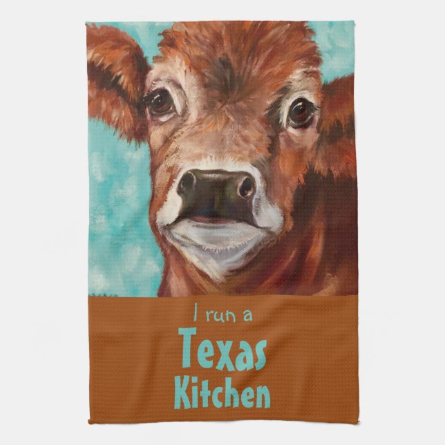 Linge De Cuisine "Je dirige une cuisine du Texas" (Vertical)