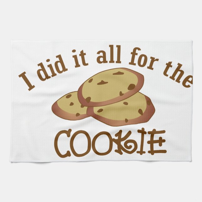 Linge De Cuisine Je l'ai fait tout pour le biscuit (Horizontal)