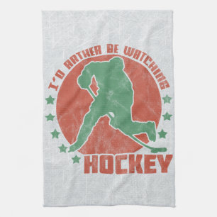 Linge De Cuisine Je préférerais regarder du hockey