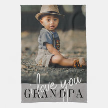Je t'aime, grand-père, photo personnalisée