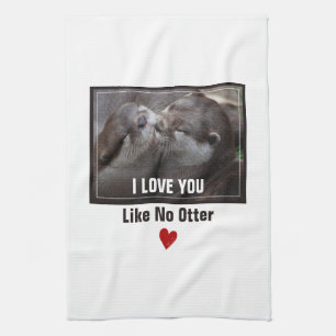 Linge De Cuisine Je T'Aime Pas D'Otter Mignonne Photo