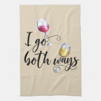 Je Vais Les Deux Façons Drôle Vin Rouge Blanc Louv