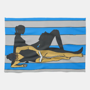 Linge De Cuisine Jersey Shore, Gal on Beach Towel
