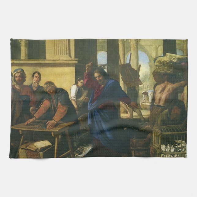 Linge De Cuisine Jésus Christ Nettoyage du Temple (Horizontal)