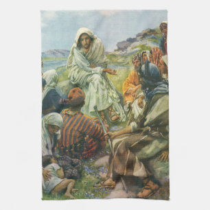Linge De Cuisine Jésus-Christ Sermon sur la montagne, Religion Vint