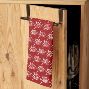 Linge De Cuisine Jésus est Seigneur chrétien Noël Lettres rouges