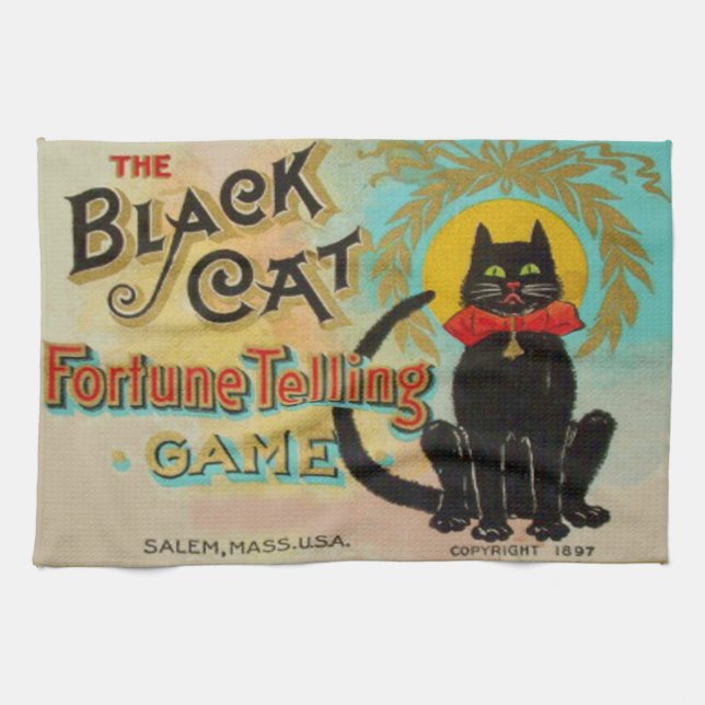 Linge De Cuisine Jeu de divination Black Cat (Horizontal)