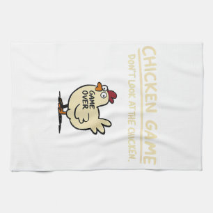 Linge De Cuisine Jeu de poulet Ne regardez pas le poulet drôle de p