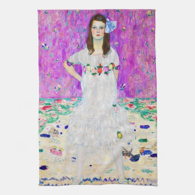 Linge De Cuisine Jeune fille, Gustav Klimt (Vertical)
