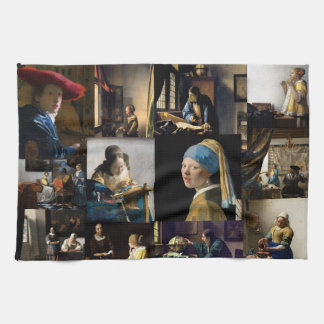 Linge De Cuisine Johannes Vermeer - Patchwork de chefs-d'oeuvre