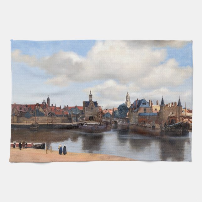 Linge De Cuisine Johannes Vermeer - Vue de Delft (Horizontal)