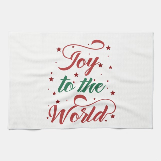 Linge De Cuisine joie pour le monde (Horizontal)