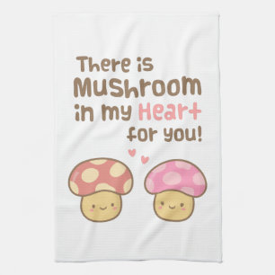 Linge De Cuisine Joli Champignon dans mon Cœur Pour Toi Douce Plais