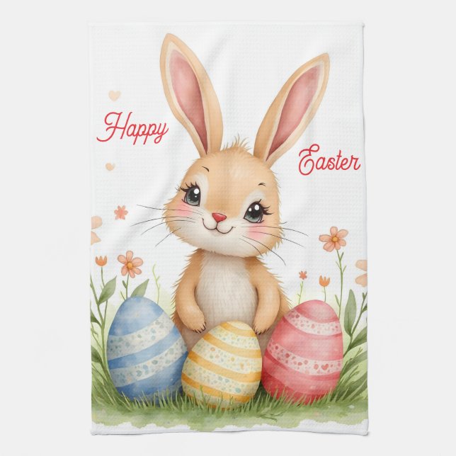 Linge De Cuisine Joli Lapin de Pâques Beau et Populaire Collection (Vertical)