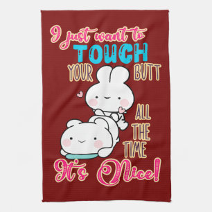 Linge De Cuisine Joli Lapin Drôle Je Veux Seulement Toucher Ton Der