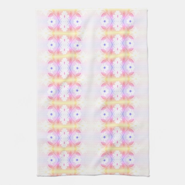 Linge De Cuisine Joli tea-serviette à thé imprimé marron rose (Vertical)