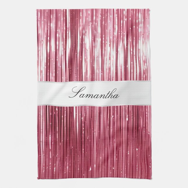 Linge De Cuisine Joli Tinsel De Glam Rose (Vertical)