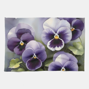 Linge De Cuisine Joli vernis violet aquarelle peinture