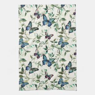 Linge De Cuisine Jolie Mariage sous les Papillons Bleus