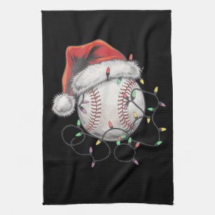 Linge De Cuisine Joueur de baseball de Noël de père Noël Sports
