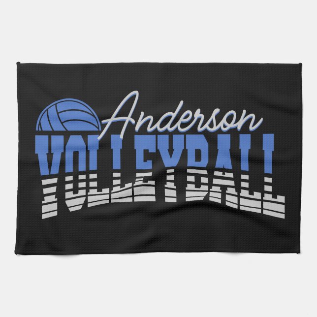 Linge De Cuisine Joueur de volley-ball personnalisé AJOUTER UN NOM  (Horizontal)