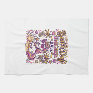 Linge De Cuisine Jour de plage licorne bébé licorne stylée créa Zaz