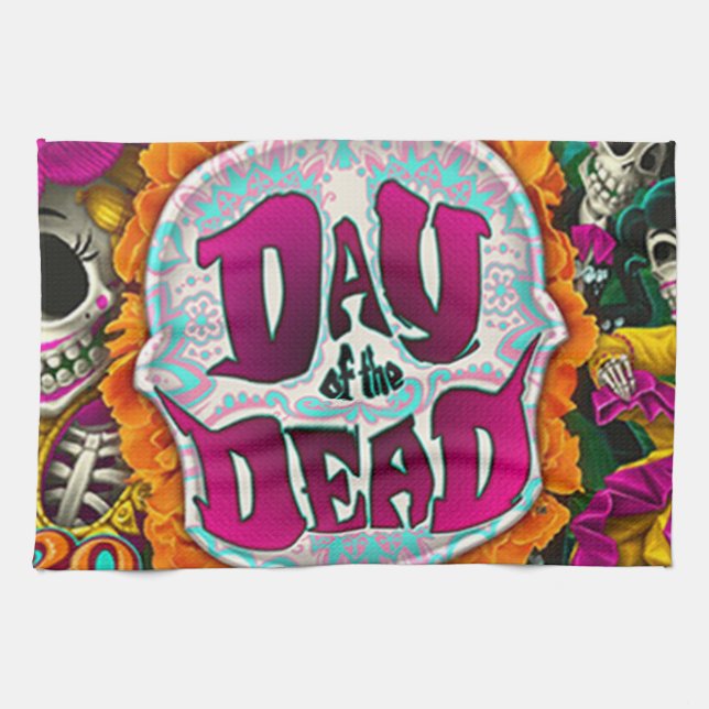 Linge De Cuisine Jour des morts (Horizontal)