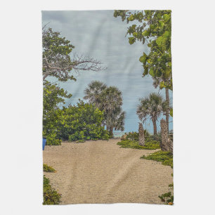 Linge De Cuisine Journées de plage, ciel couvert, Bienvenue à la pl