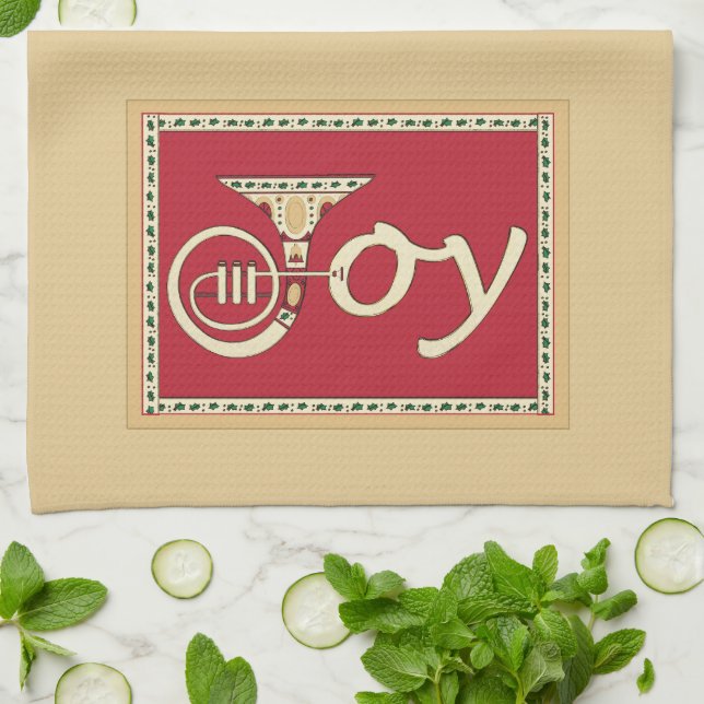 Linge De Cuisine Joy French Horn Holiday (Plié)
