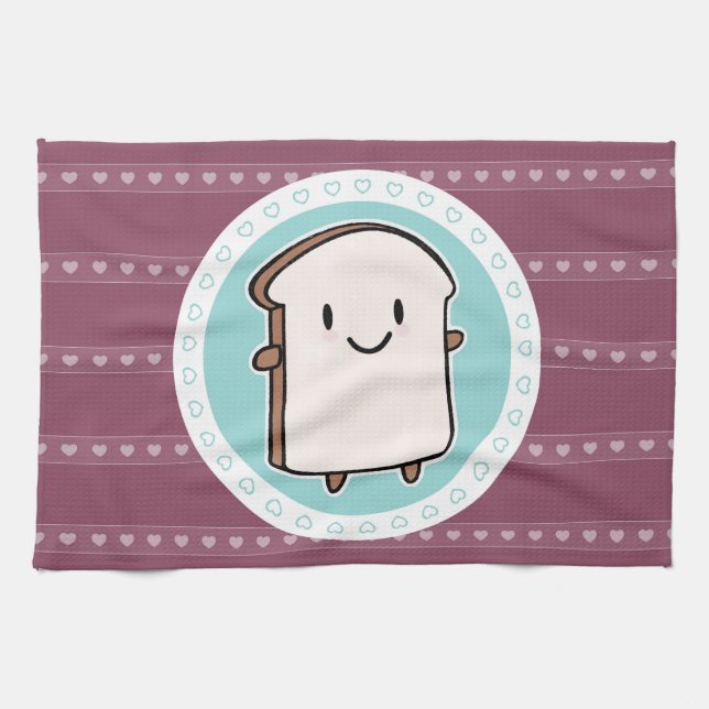 Linge De Cuisine Joyeuse tranche de pain (Horizontal)