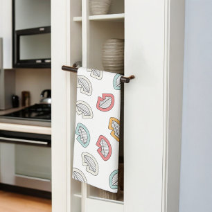Linge De Cuisine Joyeuses lèvres souriantes