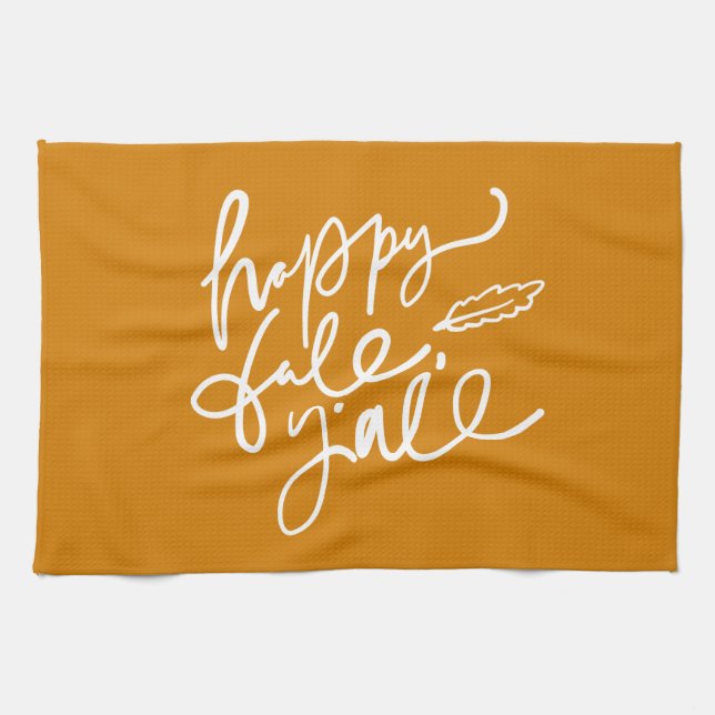 Linge De Cuisine Joyeux automne Y'all (Horizontal)