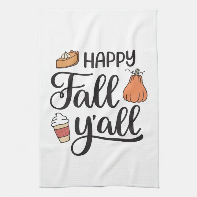 Linge De Cuisine Joyeux automne Y'all (Vertical)