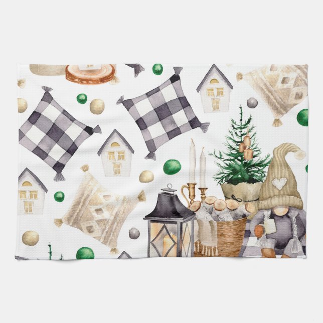 Linge De Cuisine Joyeux cadeau de décoration de Noël (Horizontal)