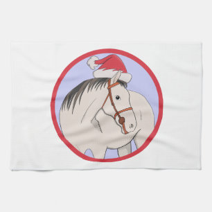 Linge De Cuisine Joyeux Cheval de Noël