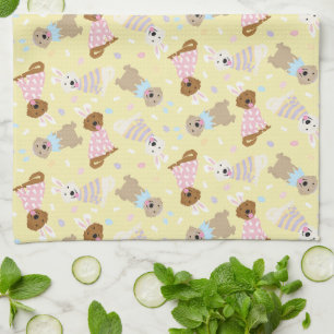 Linge De Cuisine Joyeux Chiens de Pâques