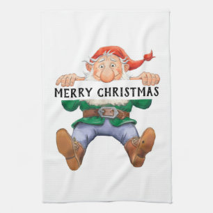Linge De Cuisine Joyeux elfe de Noël