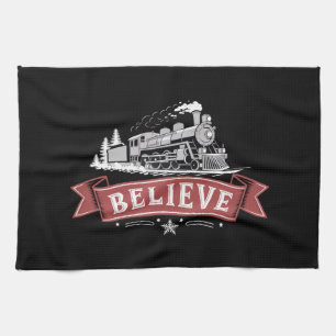 Linge De Cuisine Joyeux Express de Noël Pôle Nord Xmas Père Noël