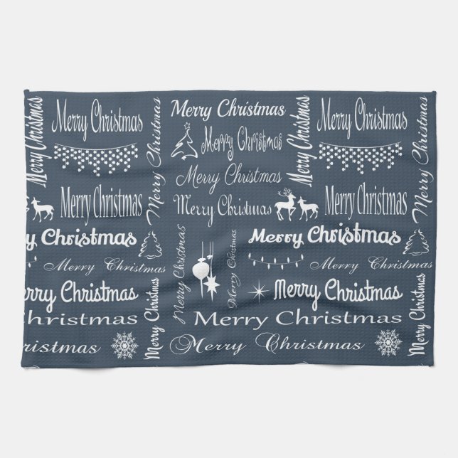 Linge De Cuisine Joyeux Noël (Horizontal)