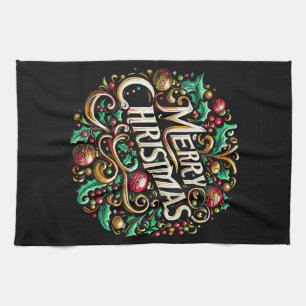 Linge De Cuisine Joyeux Noël matin de Noël vacances Mignon