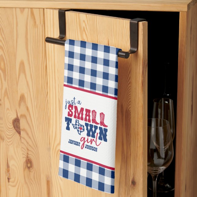 Linge De Cuisine Just a Small Town Girl - Texas (Pliage en tiers)