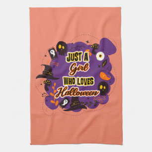 Linge De Cuisine Juste une fille qui aime Halloween